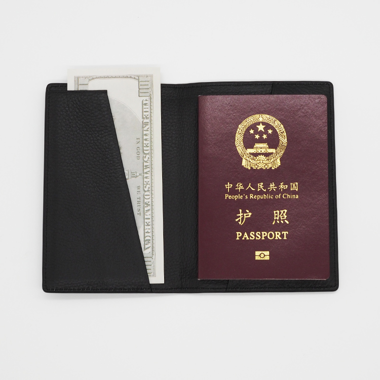 奢華rfid阻止旅行錢包定制家庭個性真皮護(hù)照夾